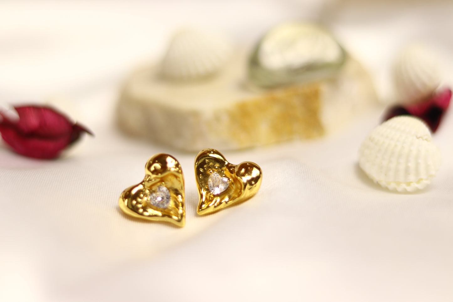 Heart studs