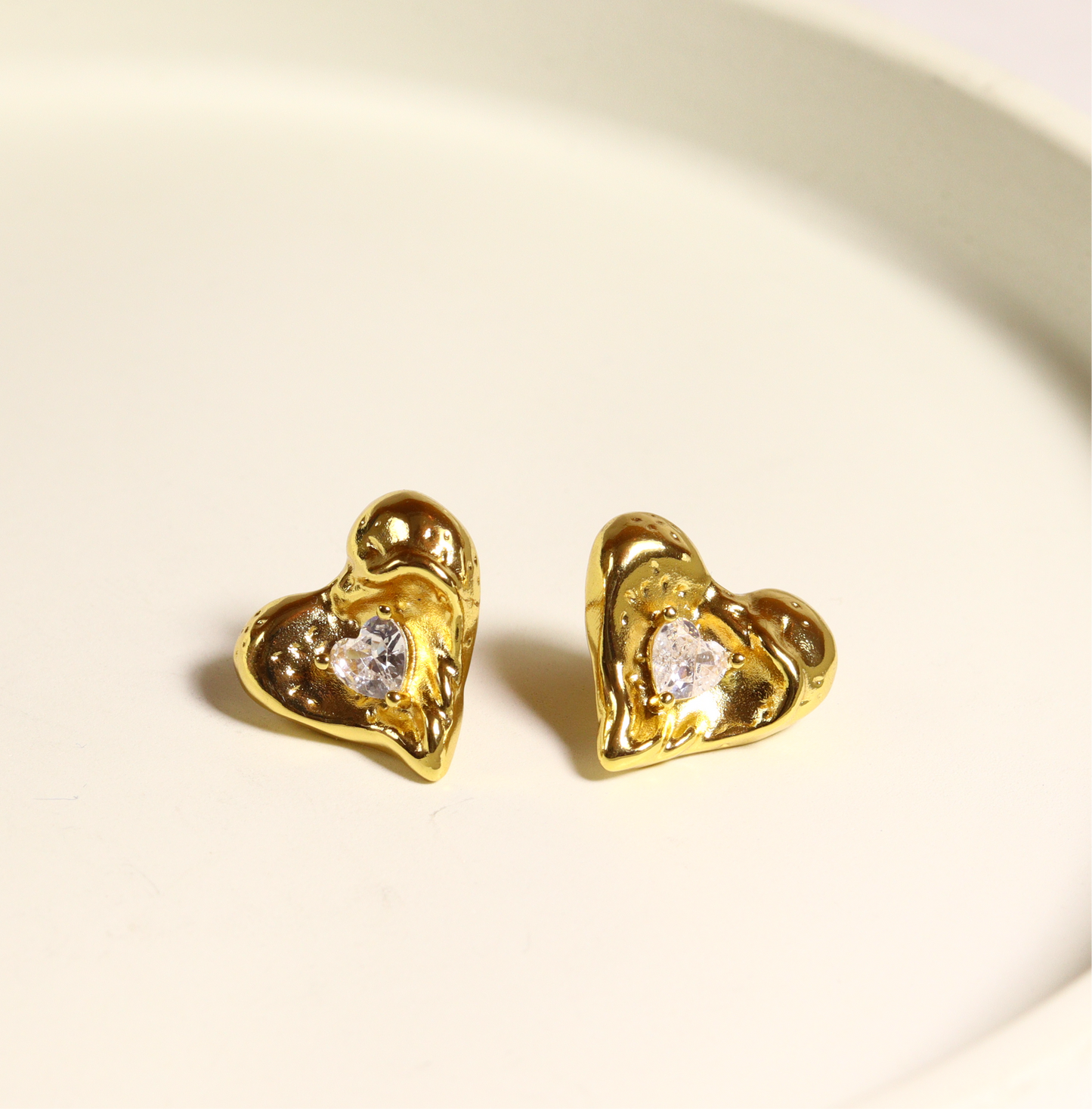 Heart studs