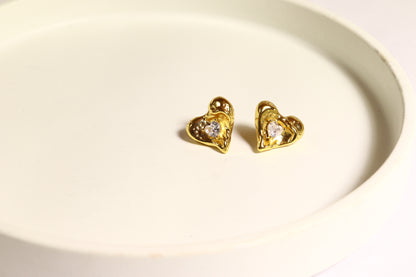 Heart studs